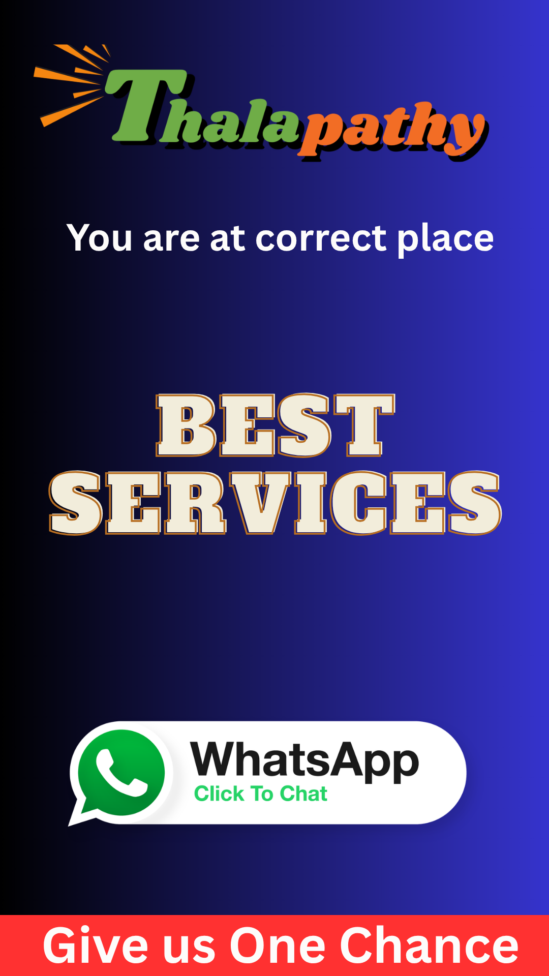 Chat with us on WhatsApp